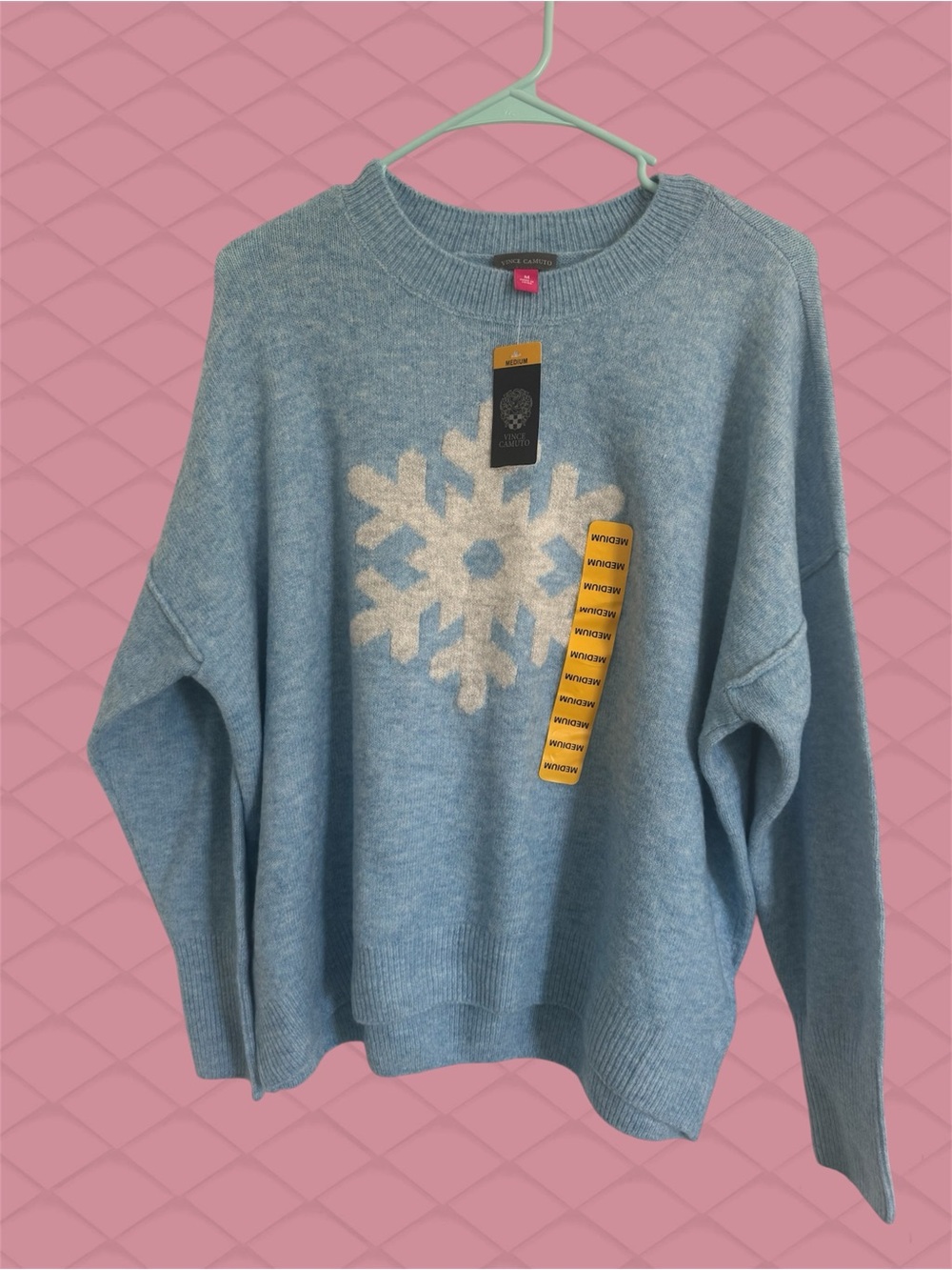 Vince Camuto Holiday Snowflake Sweater Medium - NWT